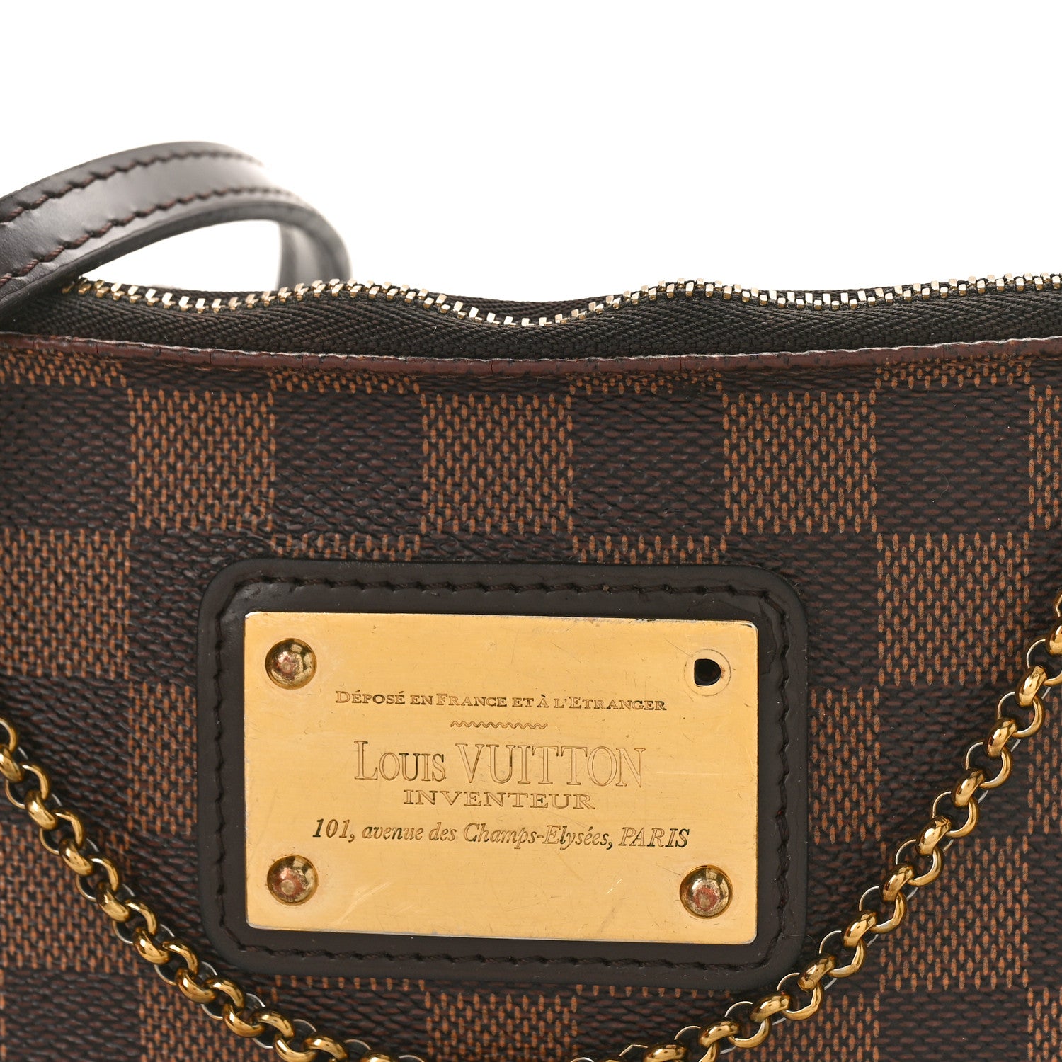 Louis Vuitton Damier Ebene Eva Clutch 12 of 12