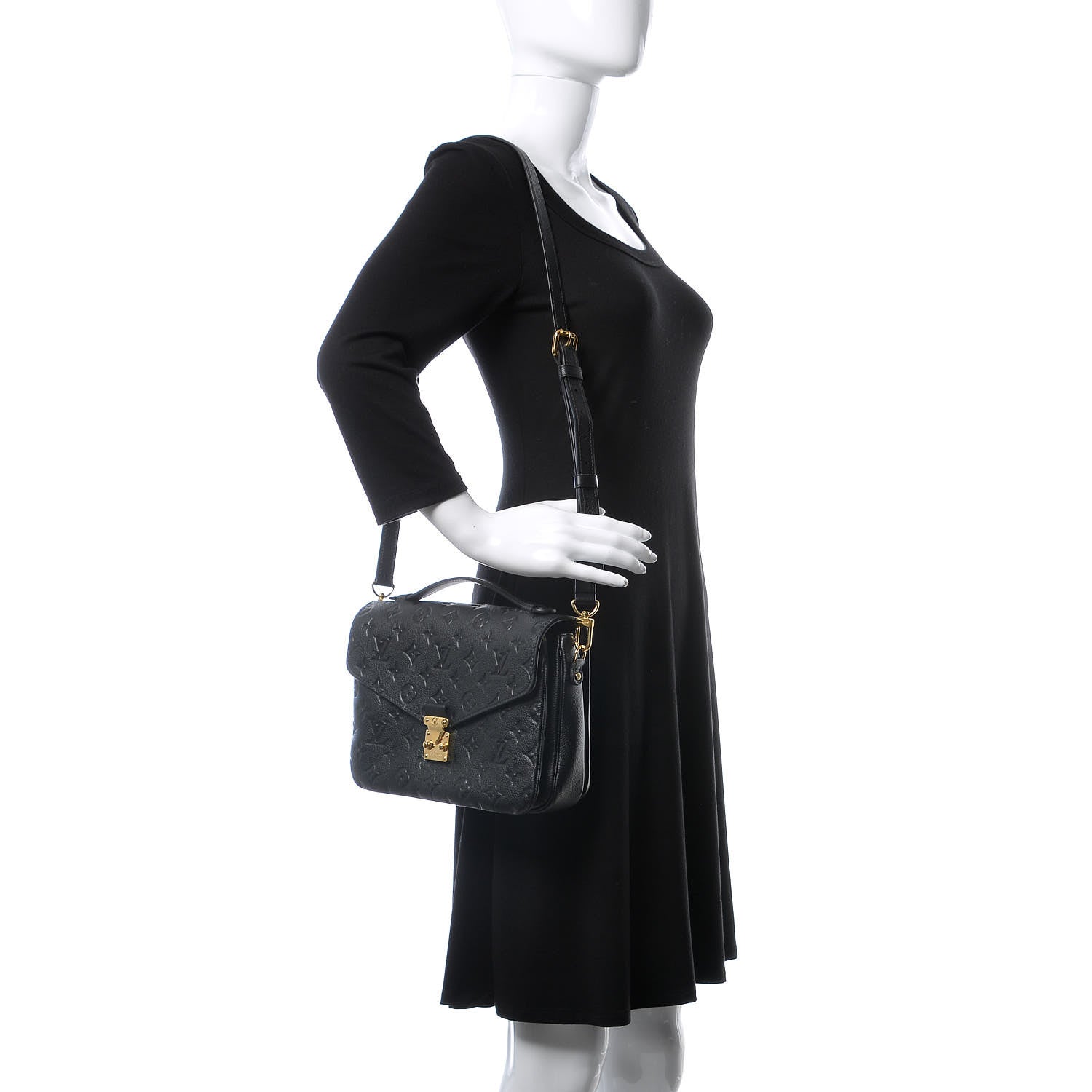 Louis Vuitton Empreinte Pochette Metis Black 2 of 7