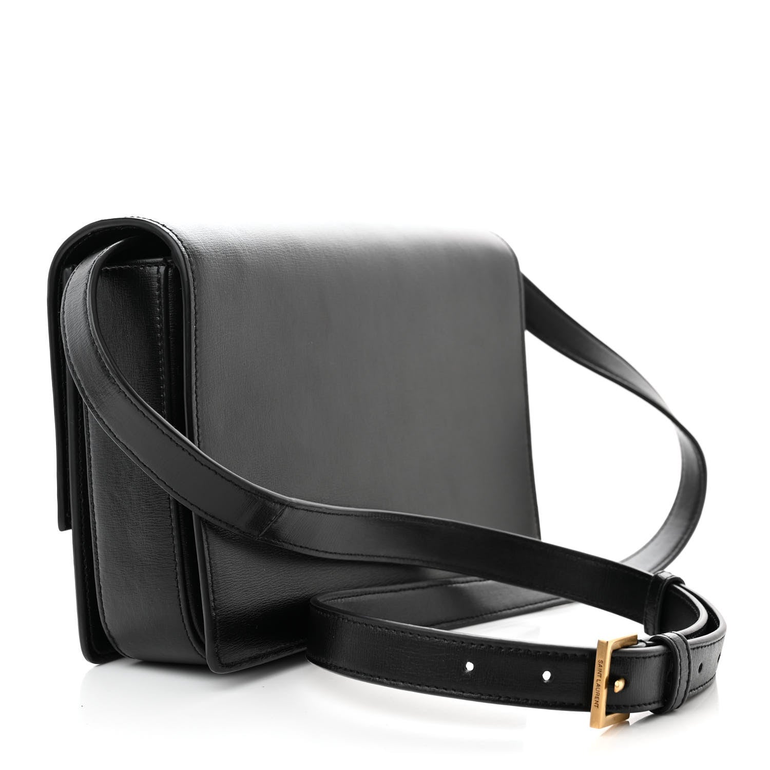 Saint Laurent Smooth Calfskin Suede Medium Bellechasse Dark Green 3 of 14