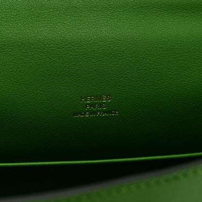 Hermes Swift Kelly Pochette Clutch Vert Yucca 6 of 10
