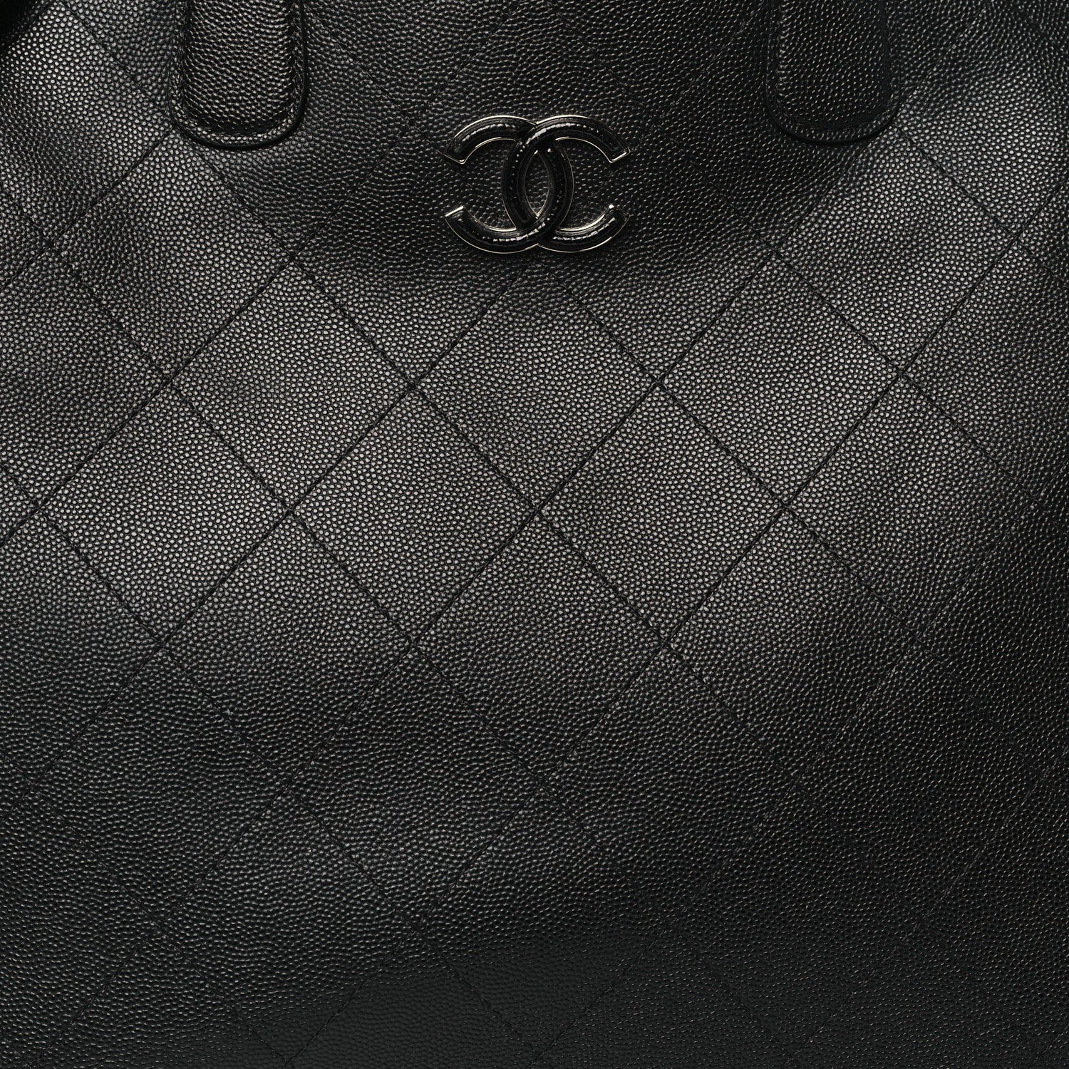 Chanel Caviar Stitched Large Lady Coco Shopping Tote Black 7 of 10