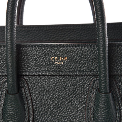 Celine Drummed Calfskin Nano Luggage Amazone 10 of 10