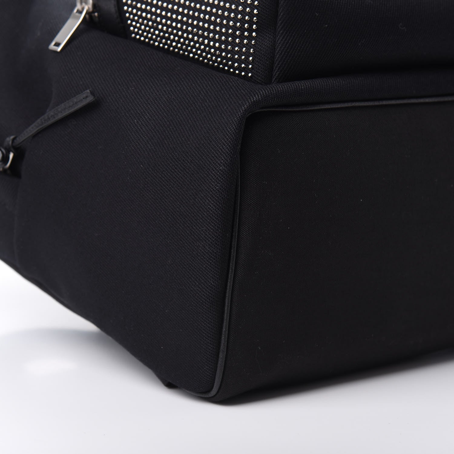 Saint Laurent Canvas City Studded Backpack Black 8 of 9