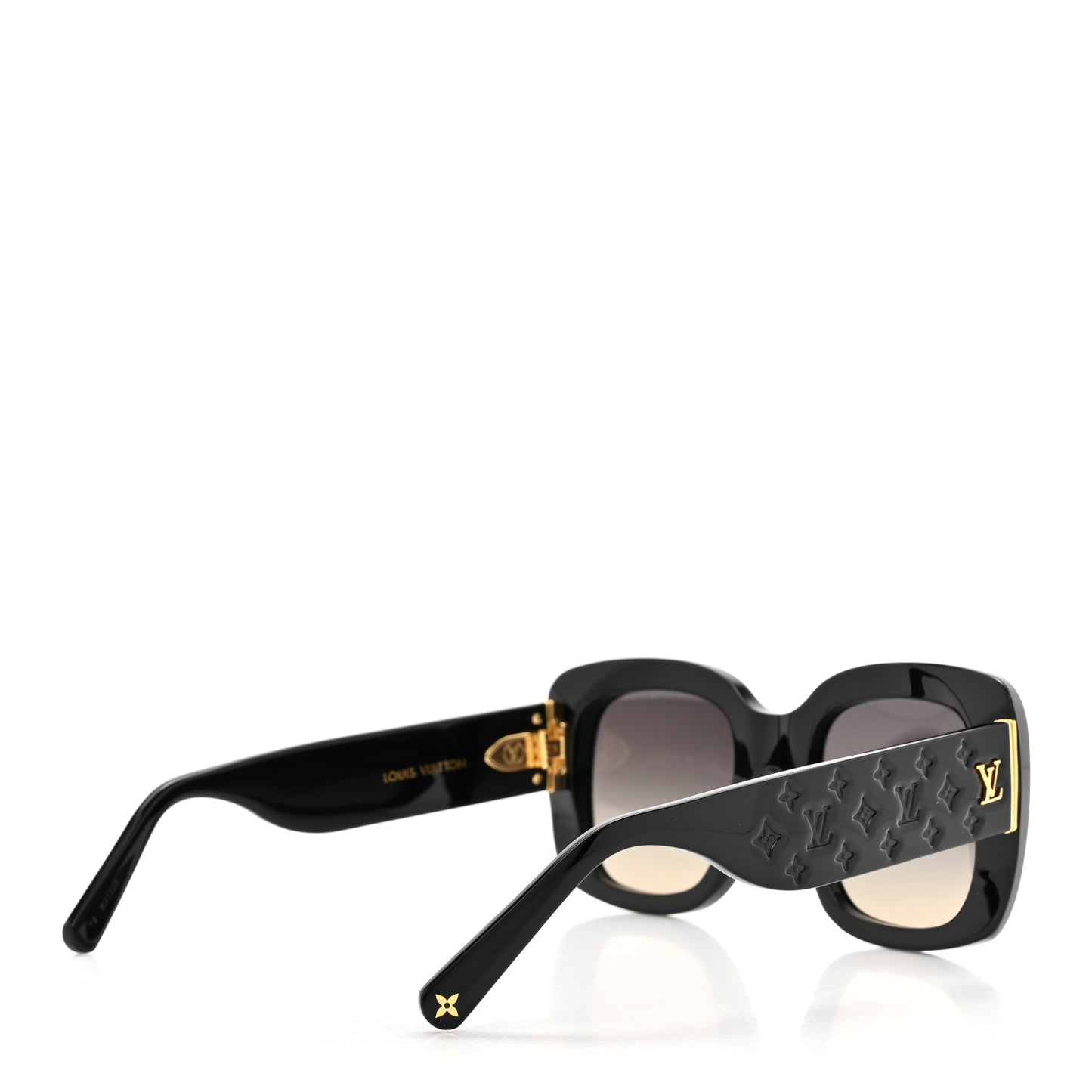 Acetate LV Empreinte Square Sunglasses Z1611W Black