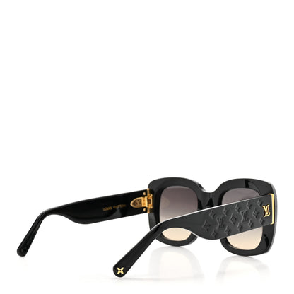 Louis Vuitton Acetate LV Empreinte Square Sunglasses Z1611W Black 4 of 7