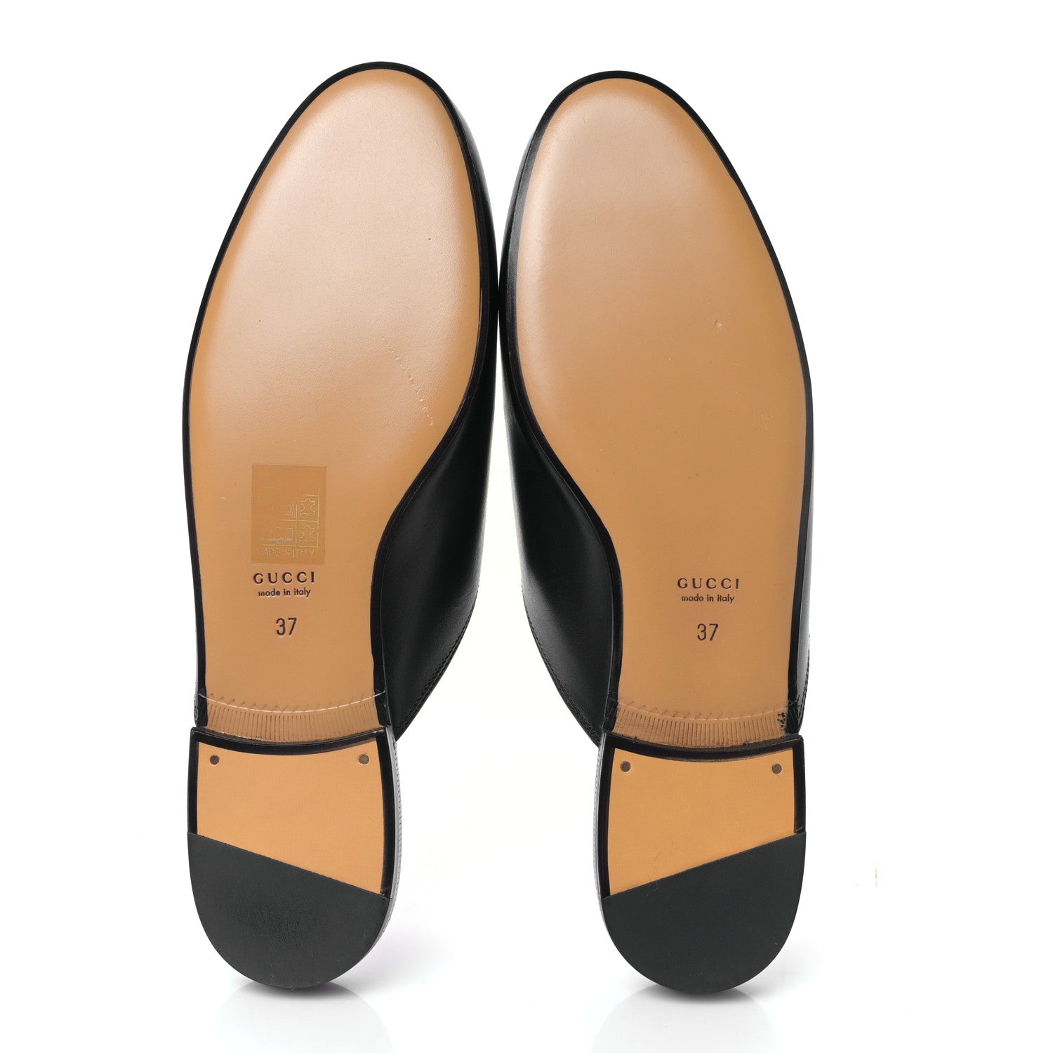 Gucci Calfskin Flower Embroidered Princetown Slippers 37 Black 5 of 8