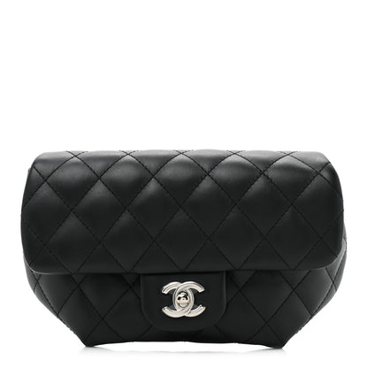 Chanel Calfskin Quilted CC Uniform Flap Belt Bag Black 1 of 10