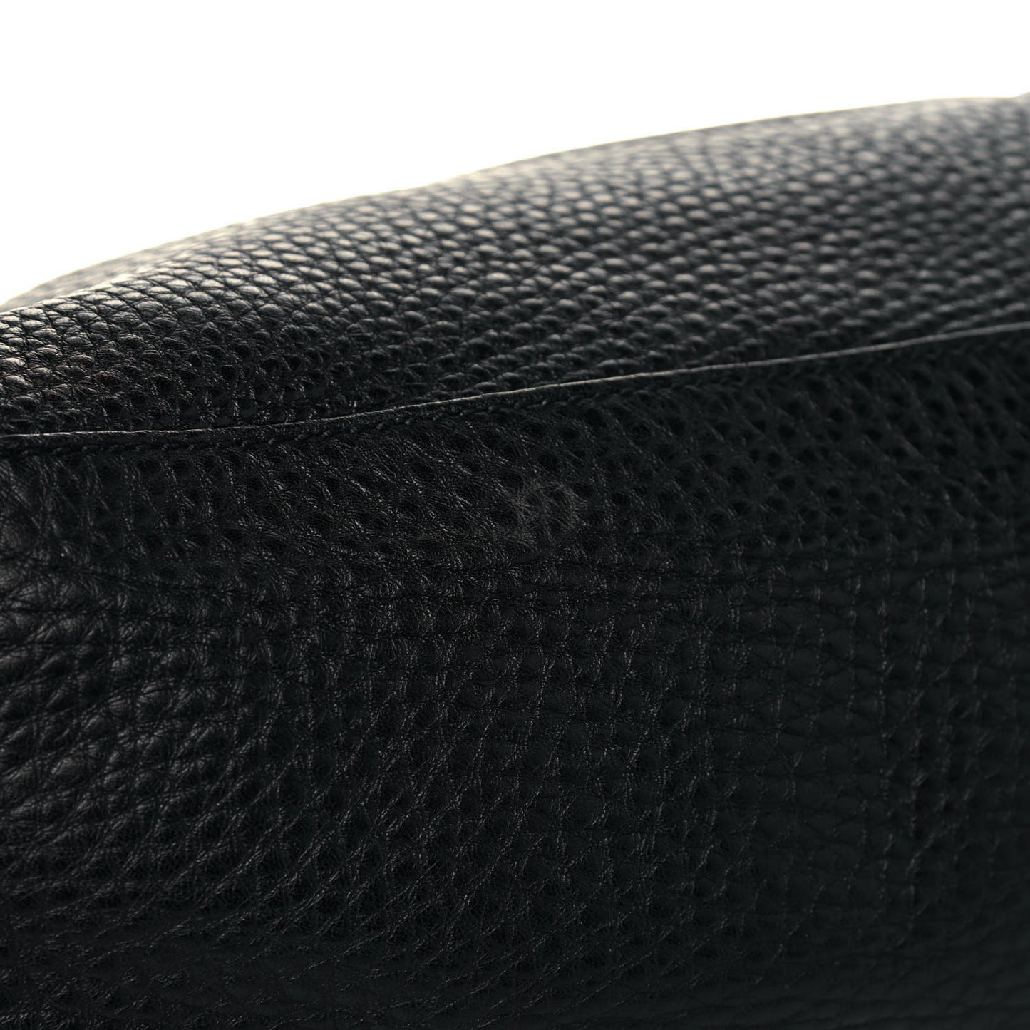 Pebbled Calfskin Medium Soho Chain Shoulder Bag Black