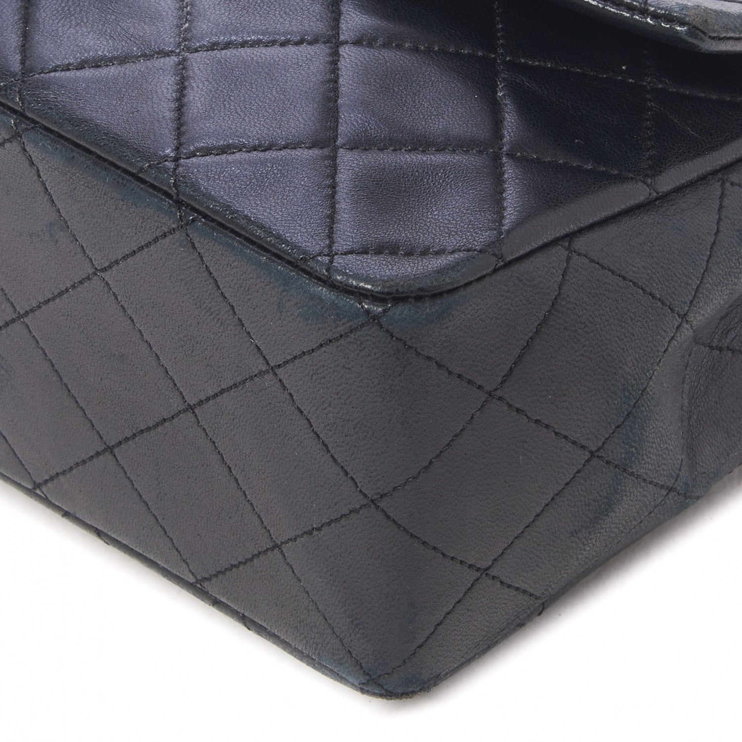 Chanel Lambskin Quilted Medium Single Flap Black 8 of 10