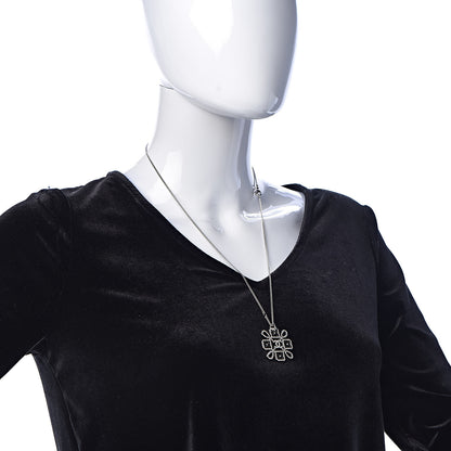 Chanel Crystal Strass Necklace Silver 2 of 6