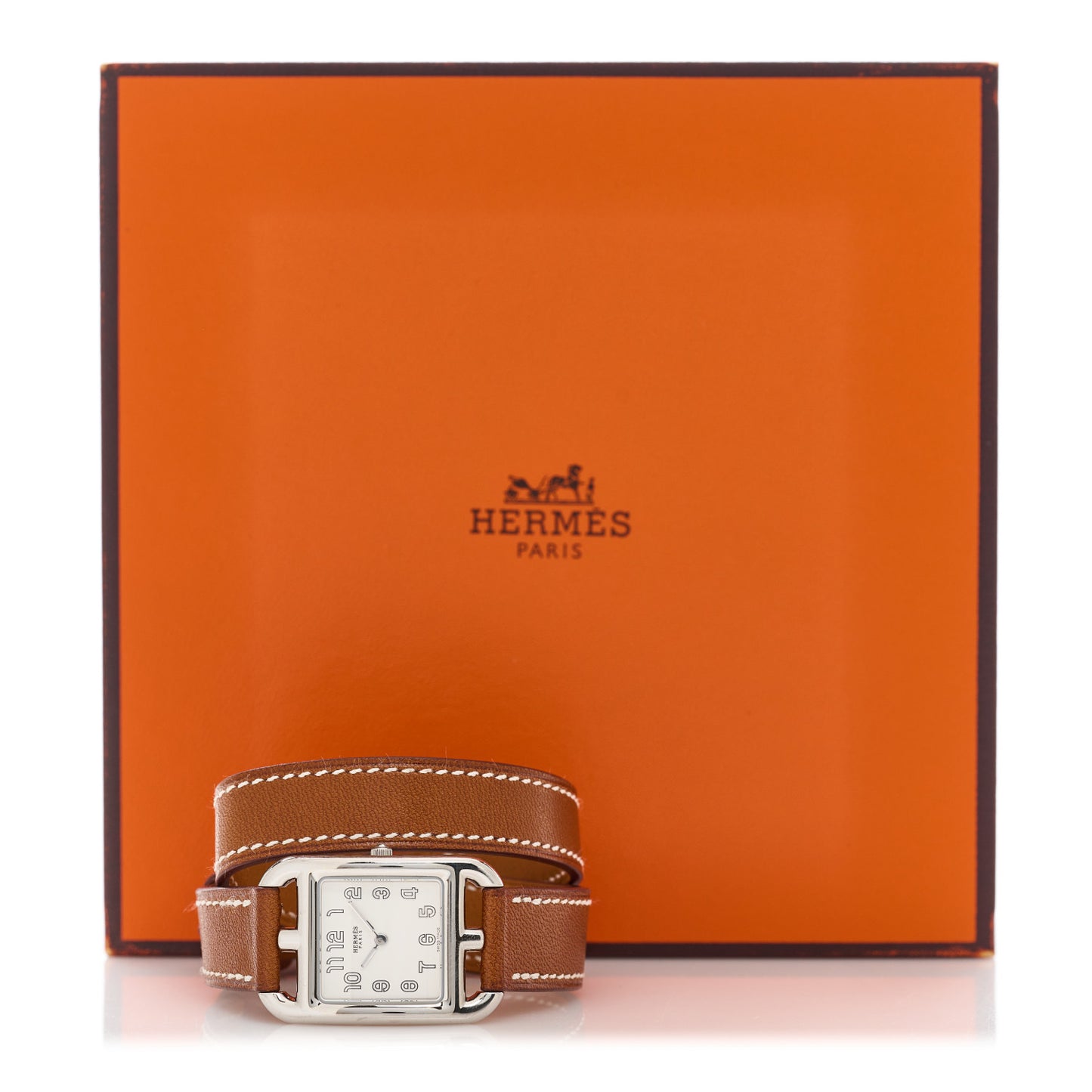 Stainless Steel Barenia 23mm Cape Cod Double Tour Quartz Watch Fauve