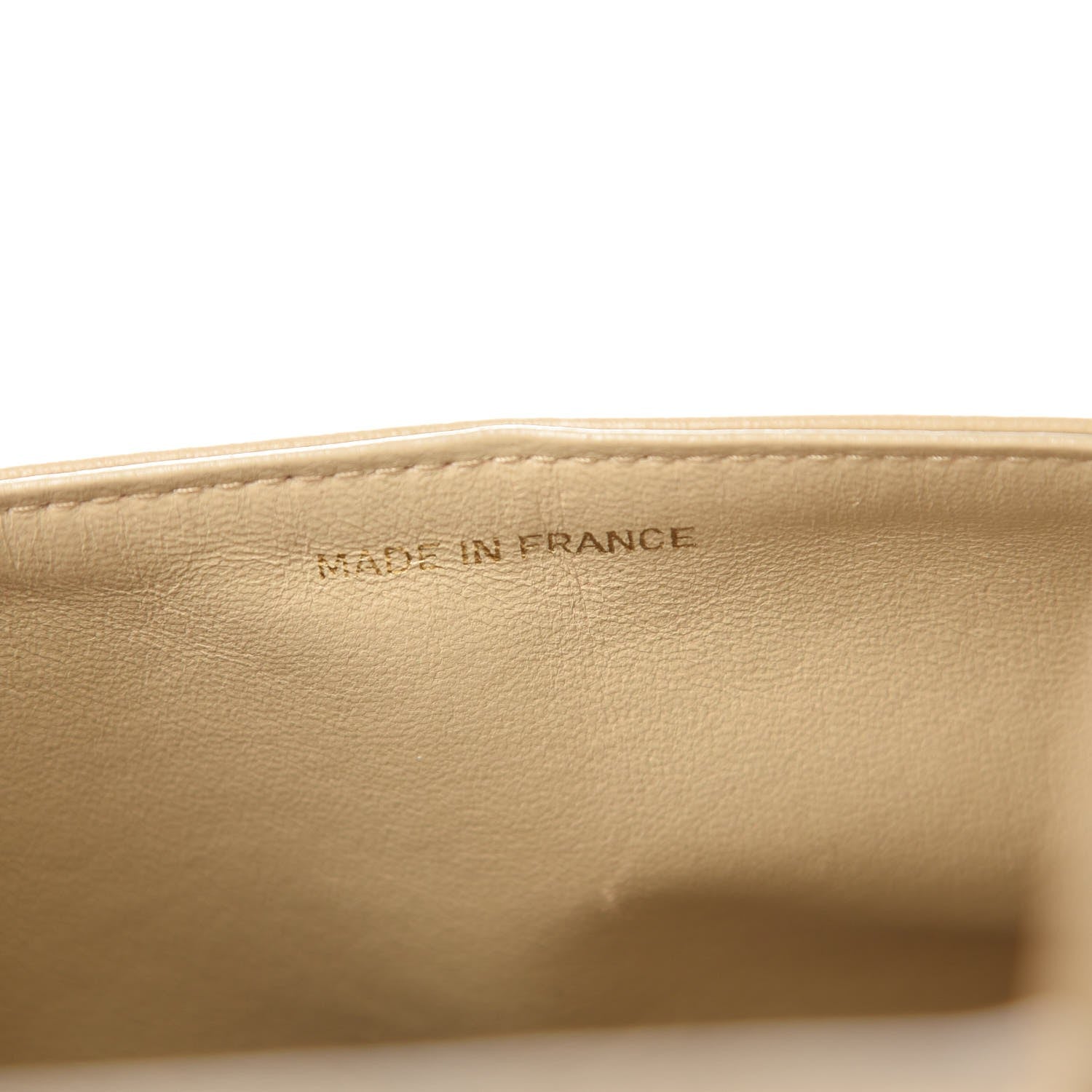 Chanel Lambskin Quilted Medium Double Flap Beige 7 of 10