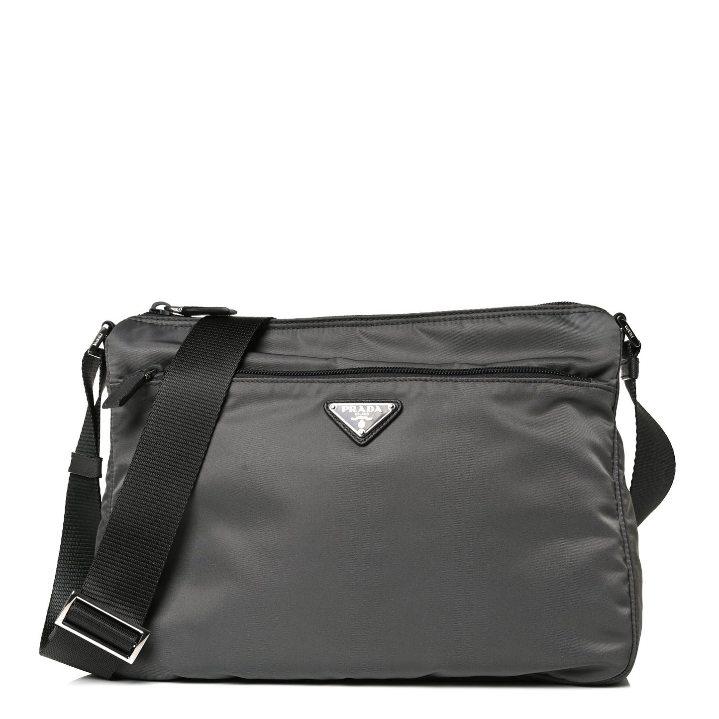 Nylon Vela Messenger Bag Ardesia