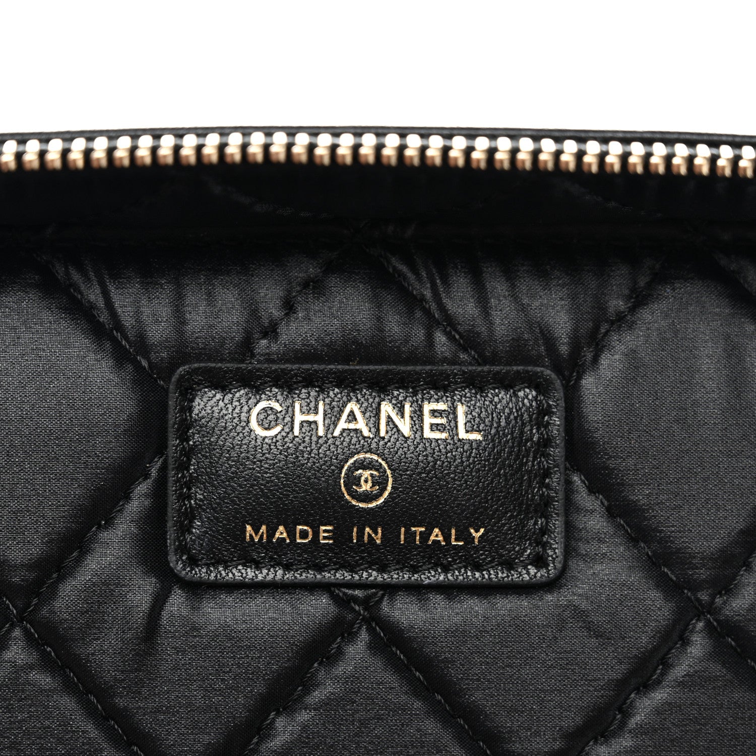 Chanel Lambskin Quilted Large Vanity Pouch Black 6 of 8