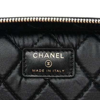Chanel Lambskin Quilted Large Vanity Pouch Black 6 of 8