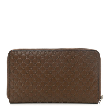 Gucci Microguccissima Large Zip Around Organizer Wallet Acero 1 of 11