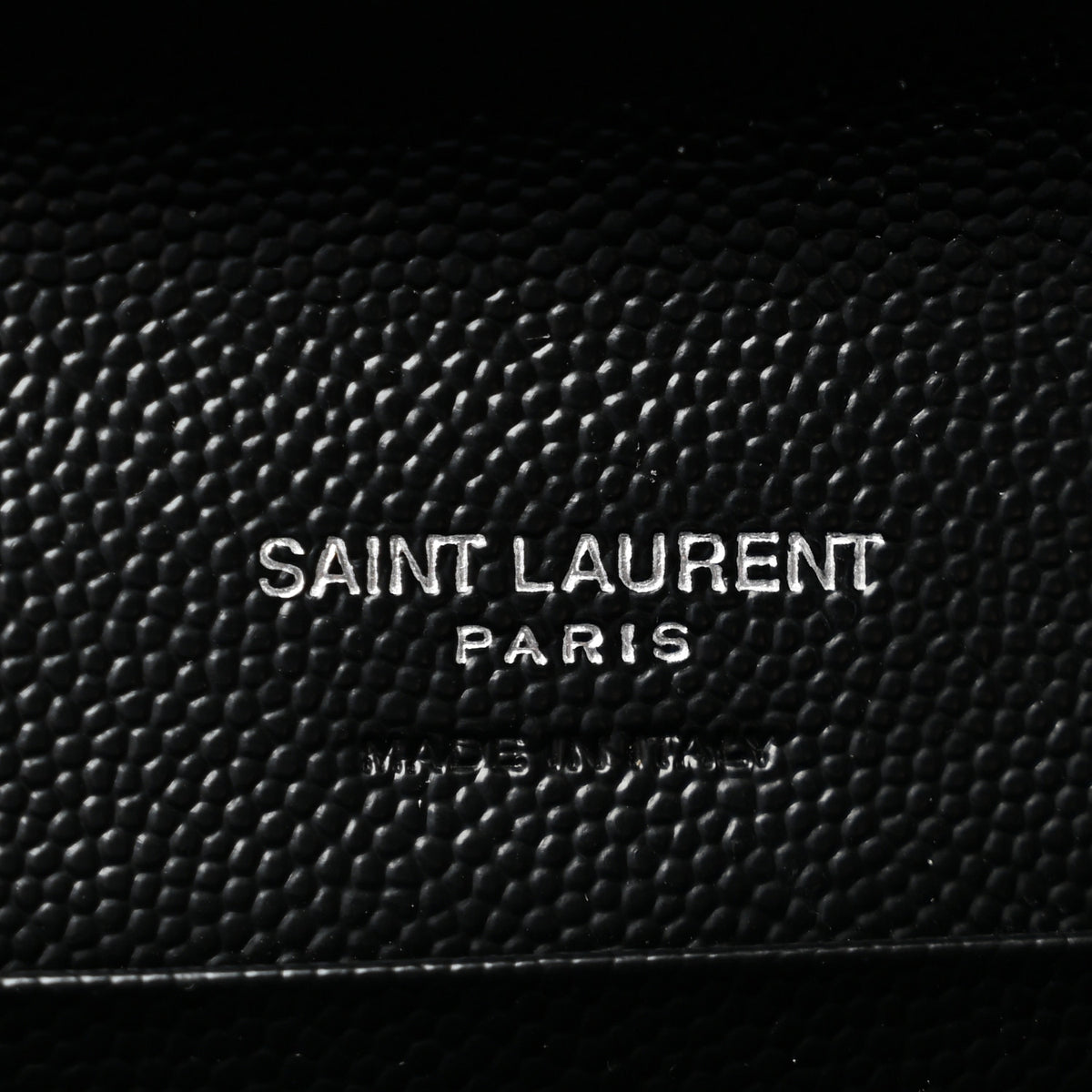 Grain De Poudre Matelasse Chevron Small Monogram Envelope Wallet Black