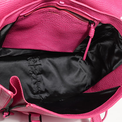 3.1 Phillip Lim 3.1 Textured Calfskin Large Pashli Satchel Bright Fuchsia 5 of 11