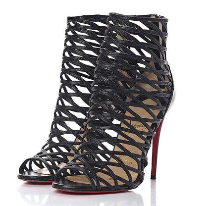 Christian Louboutin Kid Mille Cinque 100 Ankle Boots 36 Black 3 of 15