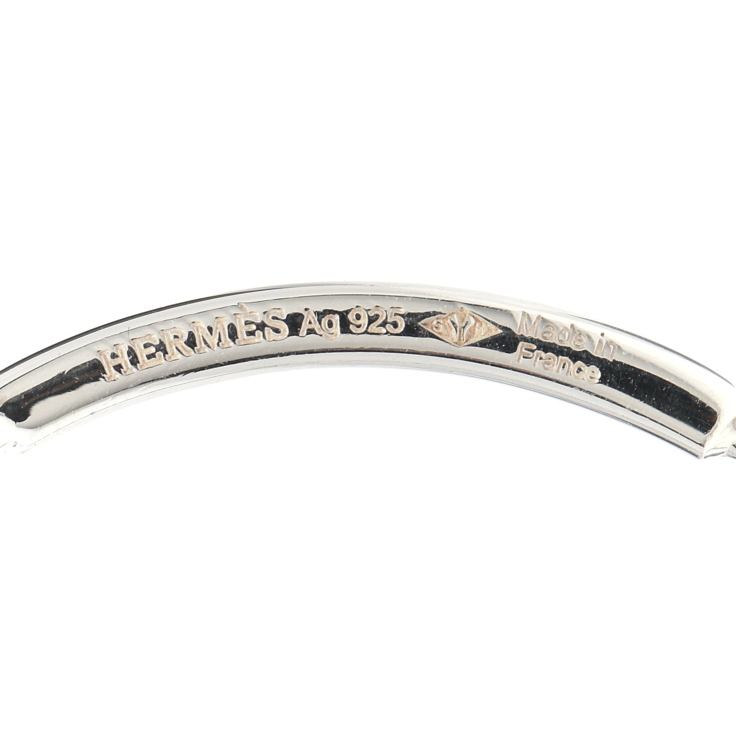 Hermes Sterling Silver GM Chain d'Ancre Enchainee Hoop Earrings 3 of 4