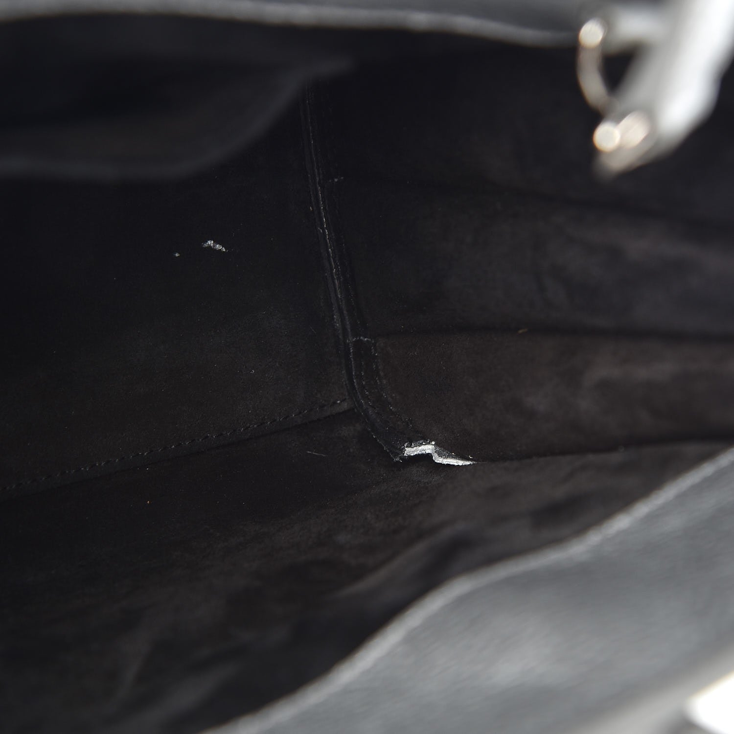 Saint Laurent Metallic Grained Calfskin Baby Sac De Jour Silver 8 of 9