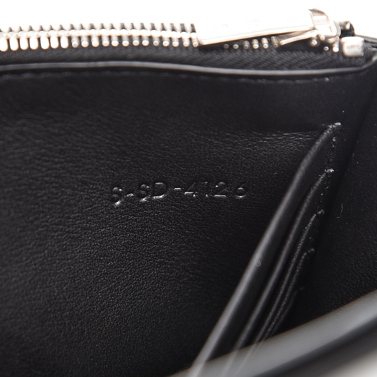Celine Smooth Lambskin Frame Evening Chain Clutch Black White 7 of 7