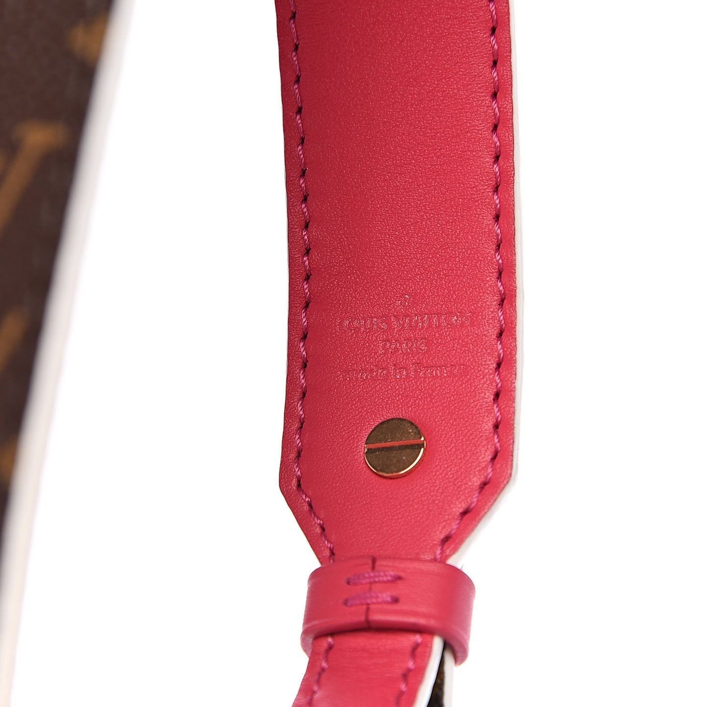 Monogram Bandouliere Shoulder Strap XL Hot Pink