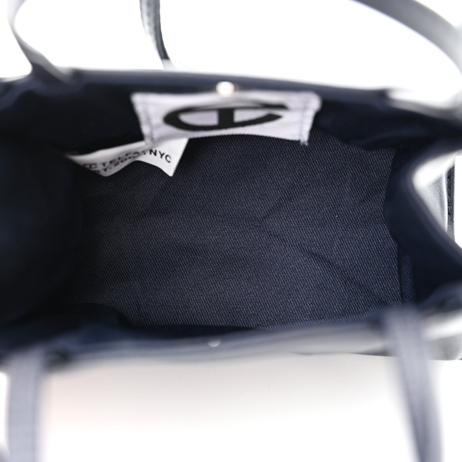 Telfar Vegan Leather Small Shopping Bag Navy 5 of 10