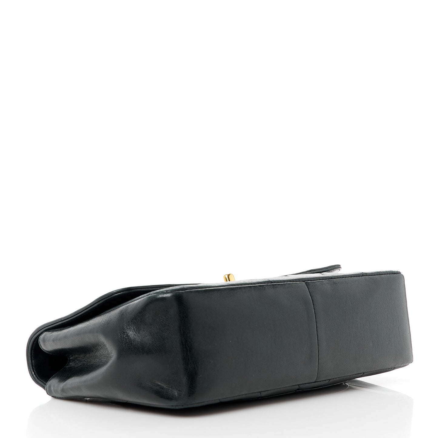 Lambskin Chevron Quilted Mini Kelly Flap Black
