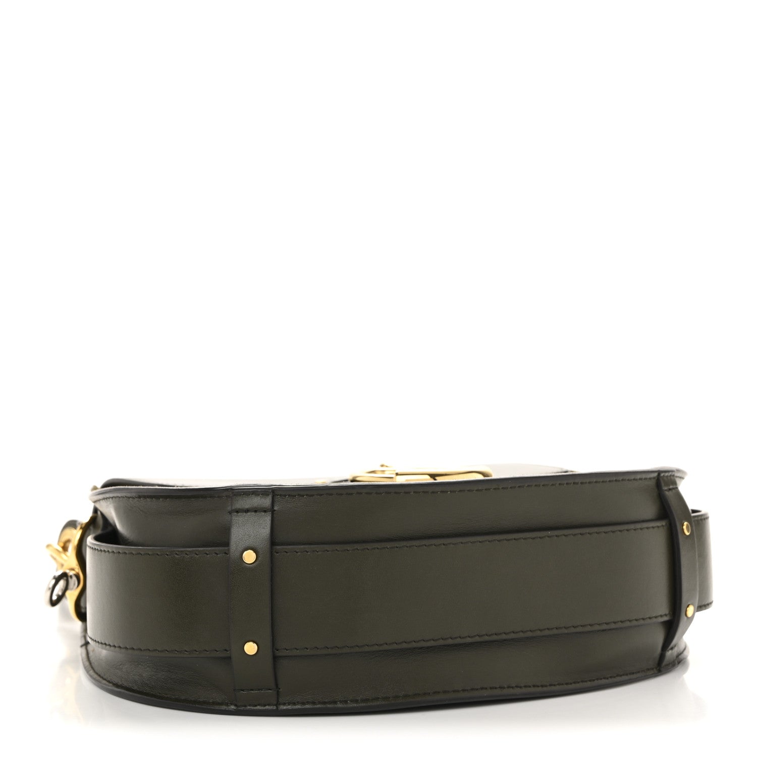 Chloe Calfskin Suede Large Tess Bag Deep Forest 4 of 14