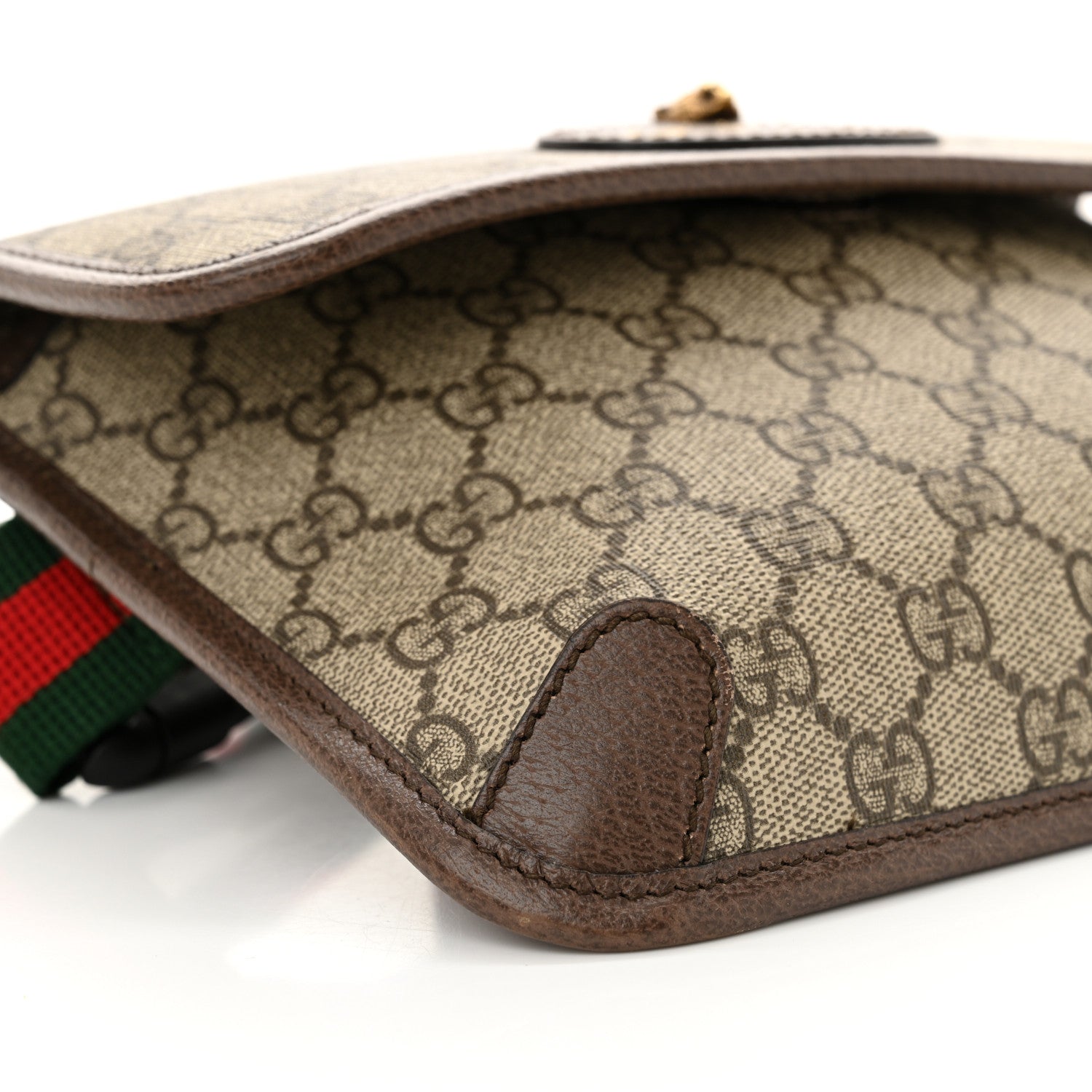 Gucci GG Supreme Monogram Neo Vintage Web Belt Bag Brown 9 of 13
