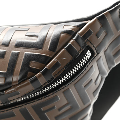 Fendi Vitello Century Bi-Color FF 1974 Embossed Belt Bag Maya Black 14 of 15