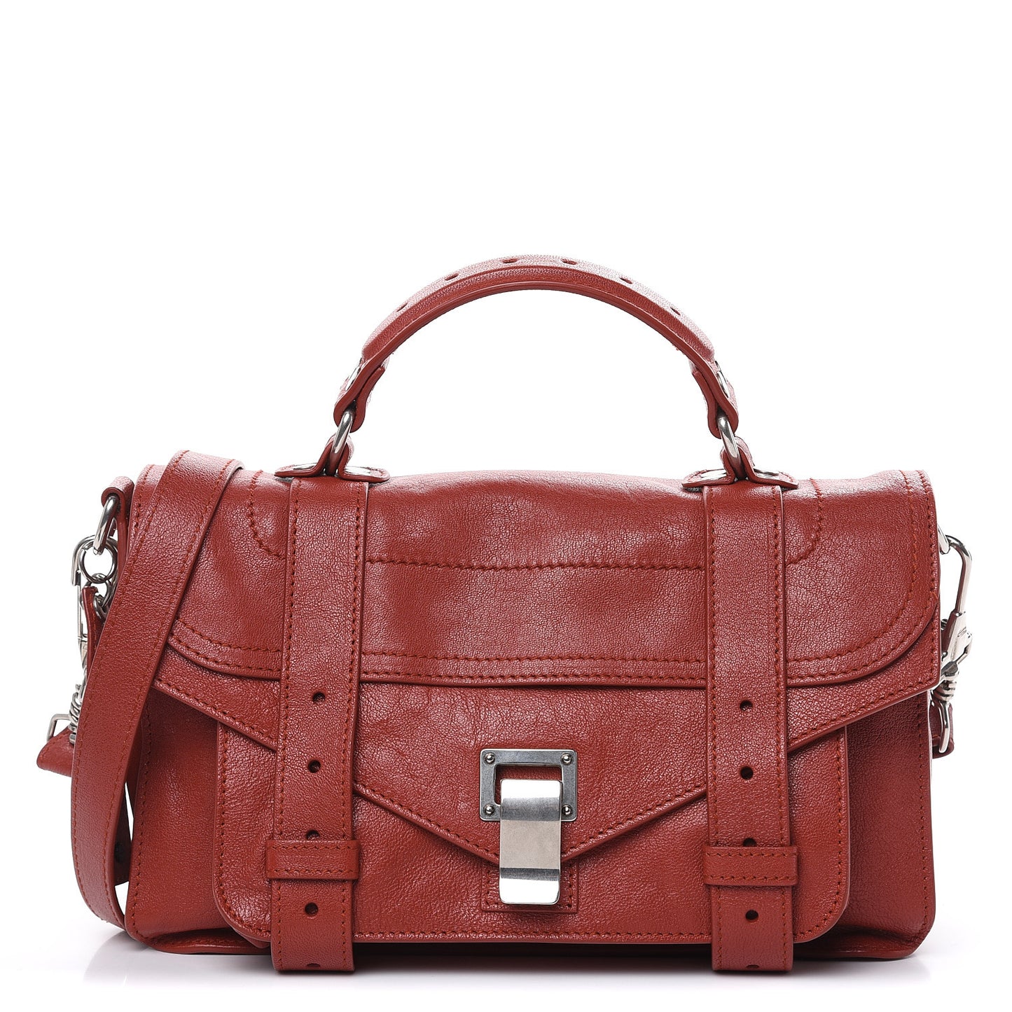 Lambskin Tiny PS1 Satchel Mandarin Red