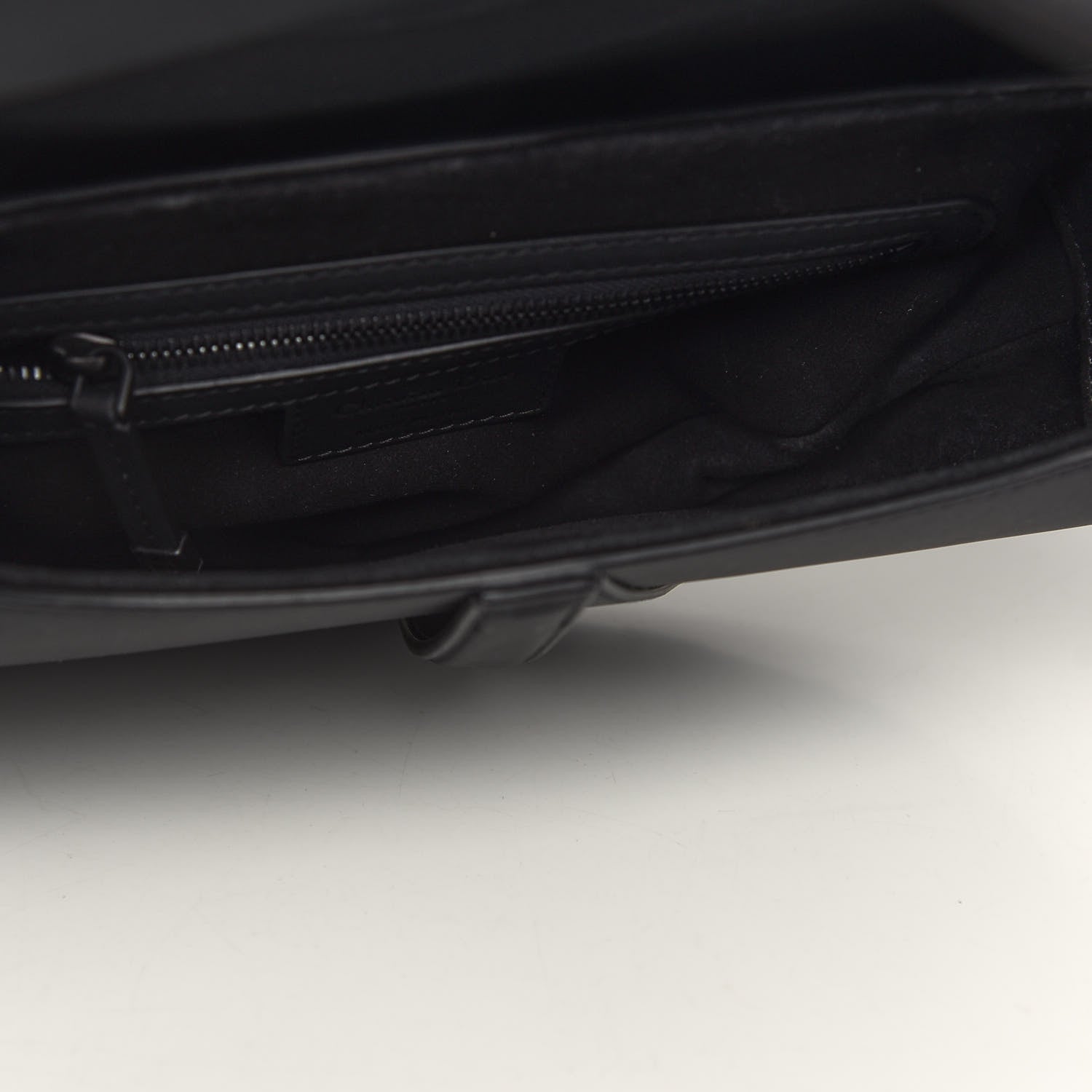 Christian Dior Ultra Matte Calfskin Saddle Bag Black 6 of 7