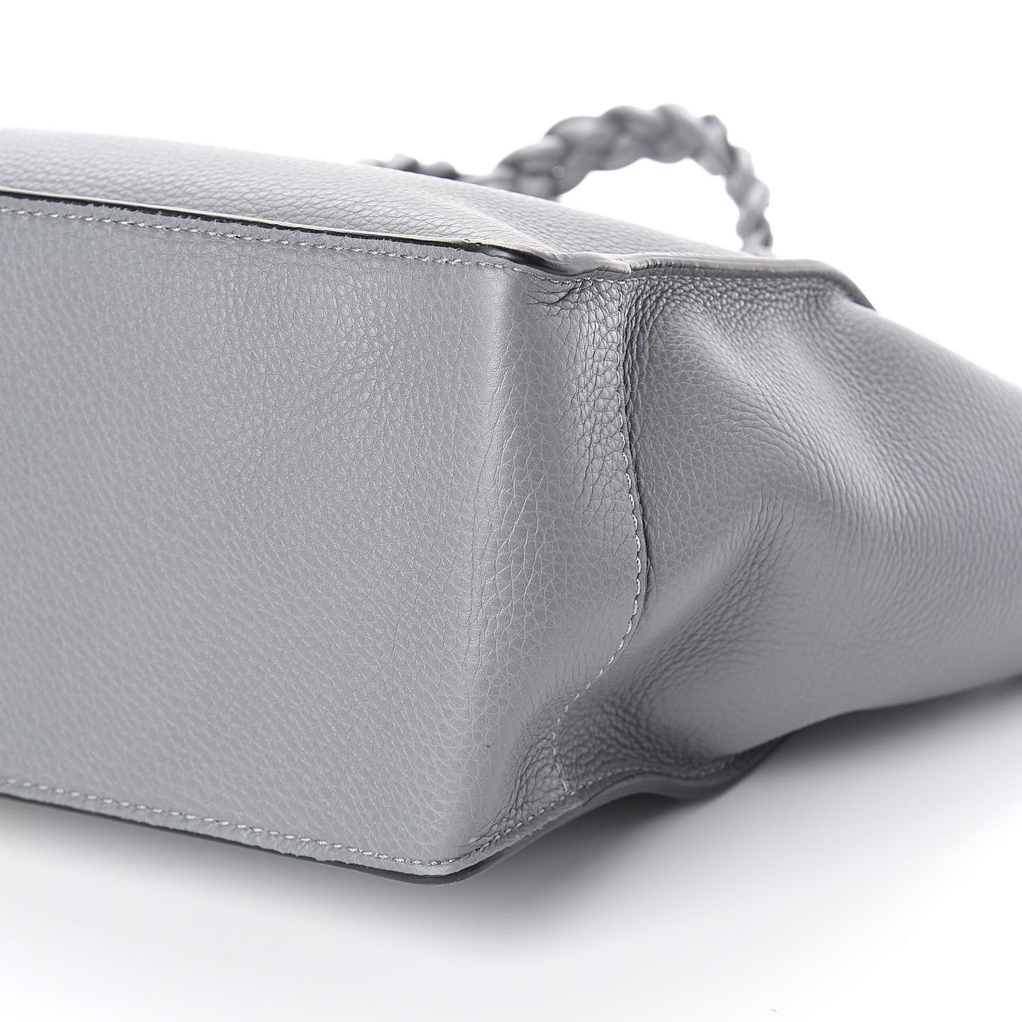 Grained Calfskin Small To Be Cool Tote Grigio Perla