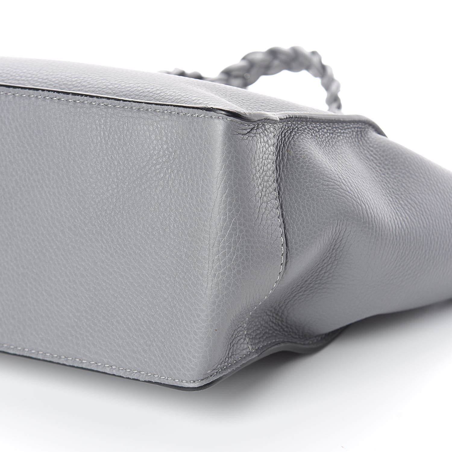 Valentino Garavani Grained Calfskin Small To Be Cool Tote Grigio Perla 9 of 9