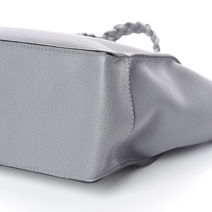 Valentino Garavani Grained Calfskin Small To Be Cool Tote Grigio Perla 9 of 9