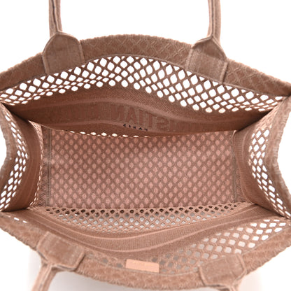 Christian Dior Mesh Embroidered Medium Book Tote Clay 5 of 11