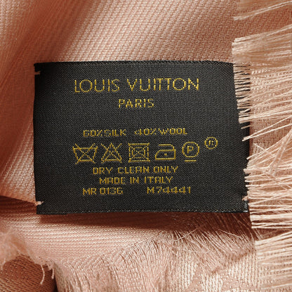 Louis Vuitton Silk Wool Monogram Shawl Natural 4 of 4
