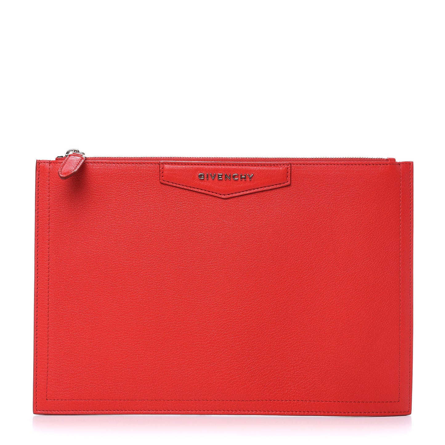 Sugar Goatskin Medium Antigona Pouch Medium Red