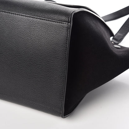 Celine Drummed Calfskin Suede Medium Trapeze Black 10 of 10