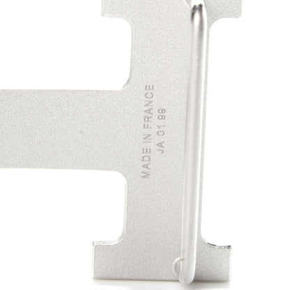 Hermes Palladium Strie 32mm H Belt Buckle 4 of 4