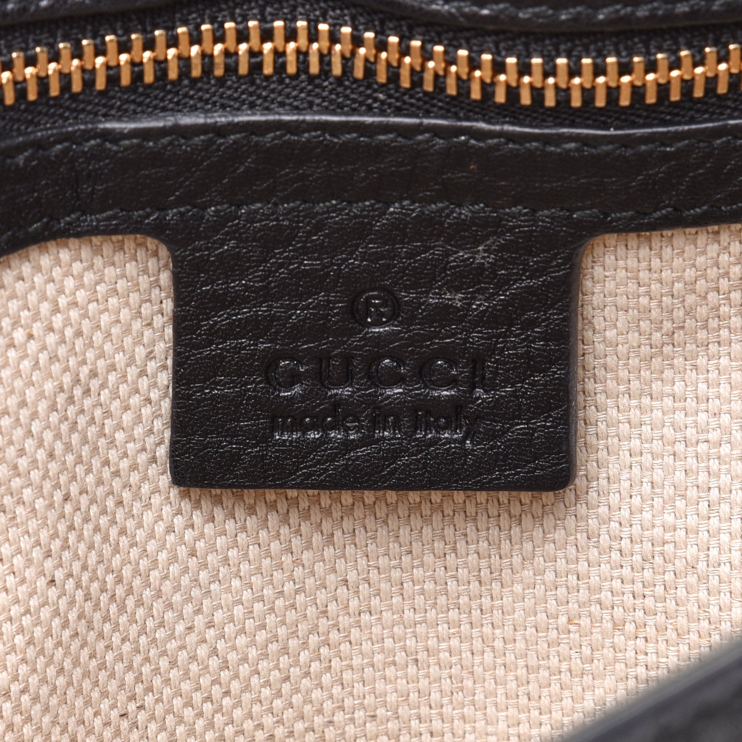 Gucci Pebbled Calfskin Medium Soho Flap Crossbody Black 6 of 13