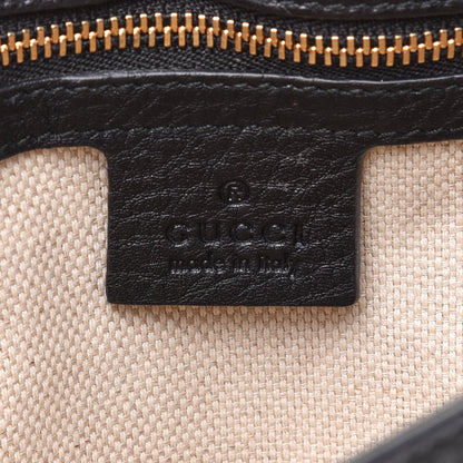 Gucci Pebbled Calfskin Medium Soho Flap Crossbody Black 6 of 13