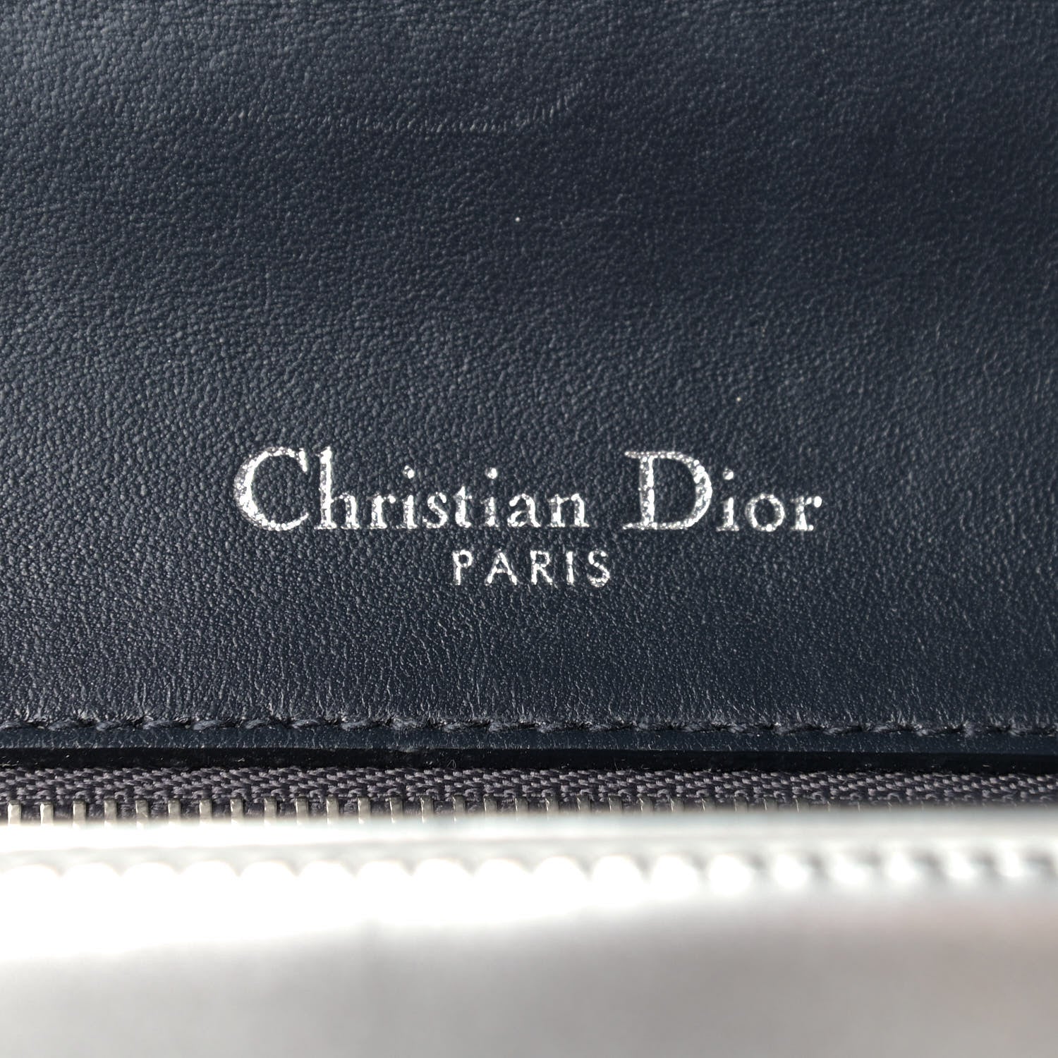 Christian Dior Metallic Patent Micro-Cannage Medium Diorama Flap Bag Silver 7 of 11