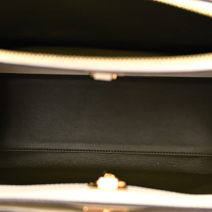 Louis Vuitton Calfskin City Steamer PM Kaki White Magnolia 5 of 11