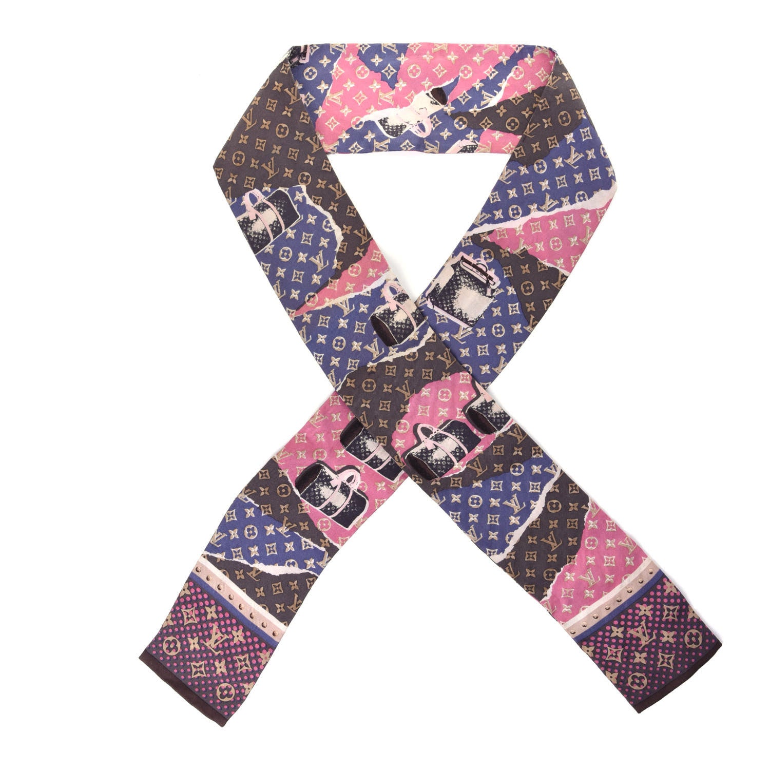 Louis Vuitton Silk Monogram Wallpaper Bandeau 1 of 3