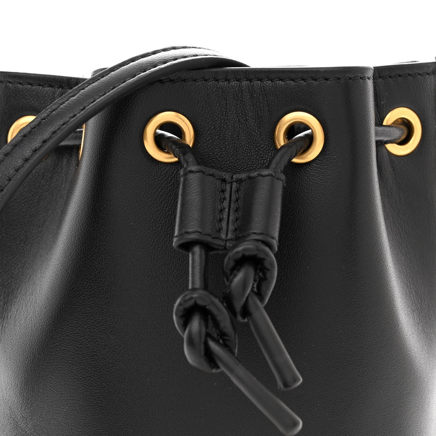 Valentino Garavani Nappa Mini VLogo Signature Bucket Bag Black 7 of 9