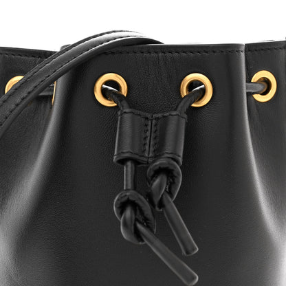 Valentino Garavani Nappa Mini VLogo Signature Bucket Bag Black 7 of 9