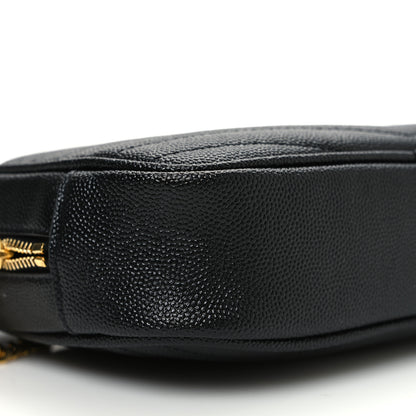 Saint Laurent Grain De Poudre Matelasse Monogram Mini Lou Camera Bag Black 9 of 10